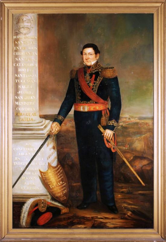 Retrato del General Juan Manuel de Rosas (óleo sobre tela, Fernando García del Molino).