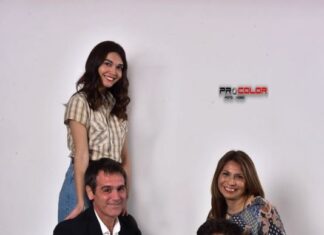 Rosana, Marcos, Tiara y Gian