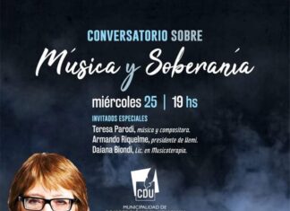 Teresa Parodi disertará en “Música y Soberanía”