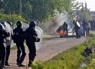 Sergio Berni acusó a la izquierda de lanzar gases