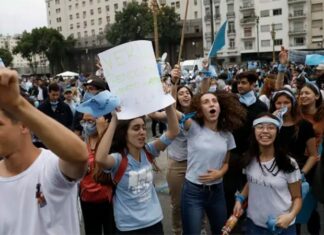 Marchas contra el proyecto para legalizar el aborto