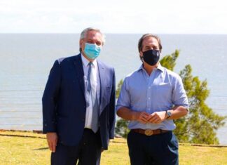 Alberto Fernández visitó a Luis Lacalle Pou