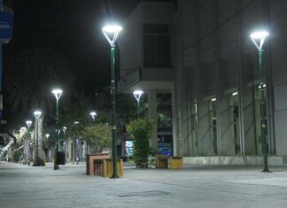 Concluyó el recambio de luminarias en la Peatonal