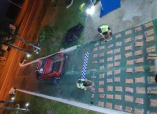 Una pareja detenida con 142 ladrillos de droga