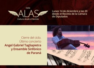 El Ciclo Alas se despide con Gabriel Tagliapietra y el Ensamble Sinfónico