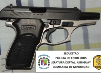 Secuestraron un arma durante procedimiento
