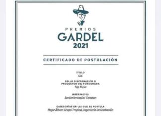 Grupo uruguayense se postuló para los Premios Gardel 2021
