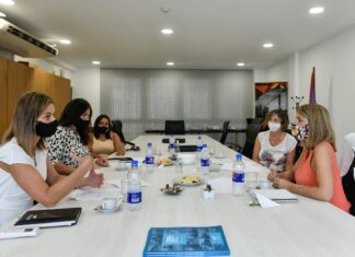 Laura Stratta se reunió con mujeres del sector de la construcción