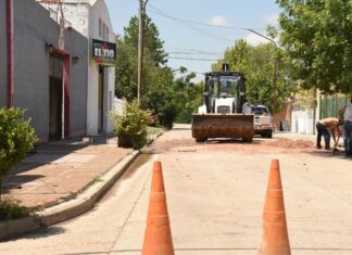 Repararon rotura en caño de agua