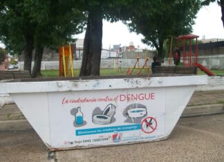La campaña contra el dengue se trasladó al sur
