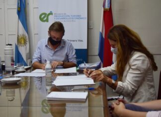 Firman un convenio con Nación