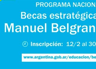 Becas para carreras que se estudian en la provincia