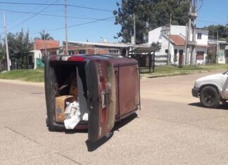 Auto sin frenos embistió a otro