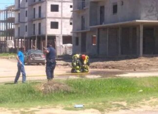 Hubo una pérdida de gas tras la rotura de un caño