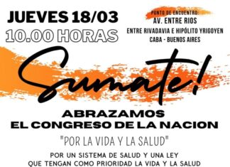 Manifestación en el Congreso por casos de mala praxis