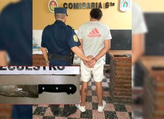 Fue detenido por golpear a su pareja