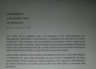 Cadetes y remiseros juntan firmas para pedir más patrullajes por casos de delincuencia
