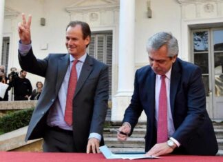 Gustavo Bordet celebró la asunción de Alberto Fernández en el PJ