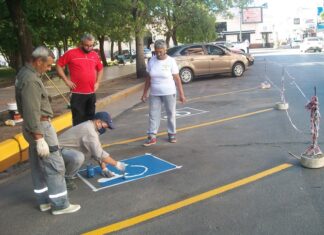 Para personas con discapacidad Habilitan nuevos sectores de estacionamiento