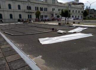 Agmer instaló una carpa frente a Casa de Gobierno