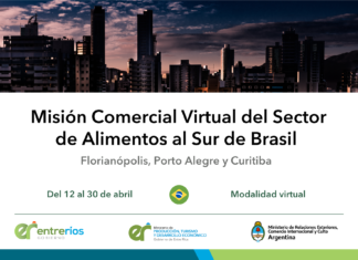 Empresas entrerrianas participan en una misión comercial virtual al sur de Brasil