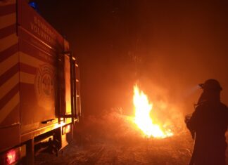 Prendió fuego basura y se negó a que bomberos lo apaguen