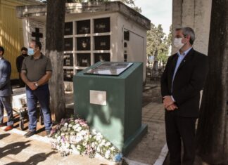 Trasladaron los restos de Esteban María Moreno a la ciudad de Colón, miembro fundador de la vecina ciudad