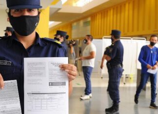 Ya fueron vacunados más de siete mil efectivos de Seguridad