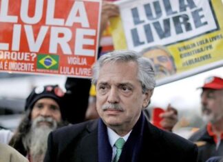 Fernández apoyó a Lula Da Silva