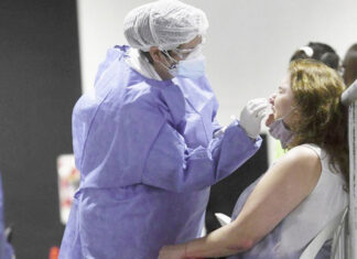 Testeos en Argentina. La positividad es del 12,16%