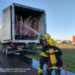 Pagina 7 de mayo 2021 se incendió un camión con carne vacuna