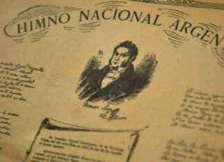 La ciudad evocó el Día del Himno Nacional
