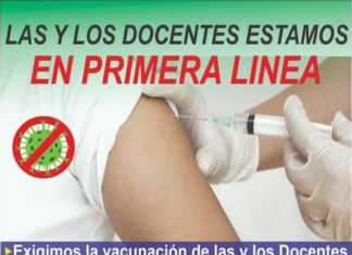 Ratifican el pedido de vacunas para los docentes