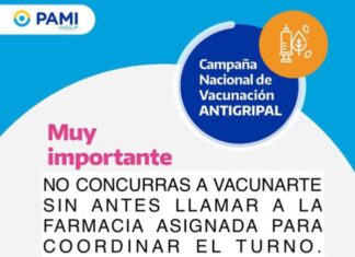 PAMI pide coordinación previa con la farmacia Modelo por los turnos