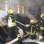 p7 – Se incendió un galpón de la empresa Lambert