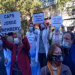 p8 – Manifestación de trabajadores de salud