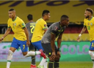 Brasil, con poco, venció a Ecuador