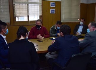 Reunión con empresarios del frigorífico PGA