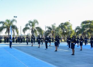 Cadetes de la Polícia juraron a la bandera