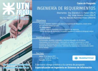 UTN: Inscriben para el curso de posgrado