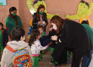 Entregaron conjuntos de abrigo a 150 niñas y niños uruguayenses