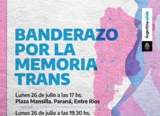 La provincia recibirá la bandera trans