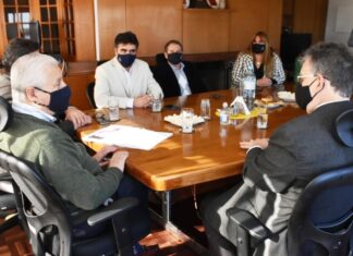 Se reunieron para impulsar la extensión del dragado