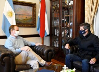 Bordet y Cresto repasaron la agenda de obras públicas
