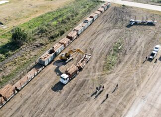 El puerto uruguayense activa el sistema multimodal de cargas