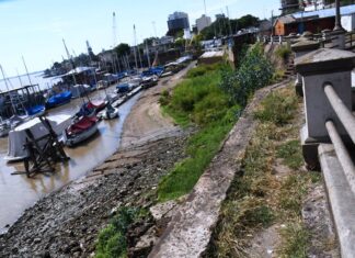 El río Paraná bajó a -30 centímetros en la capital