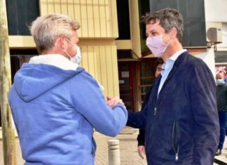 La campaña juntó a Cresto y Frigerio en Maciá