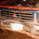 p6 – Destruyó su camioneta al chocar una vaca