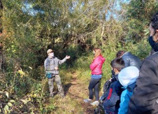 Senderismo en la Isla: Se realiza para concientizar sobre humedales