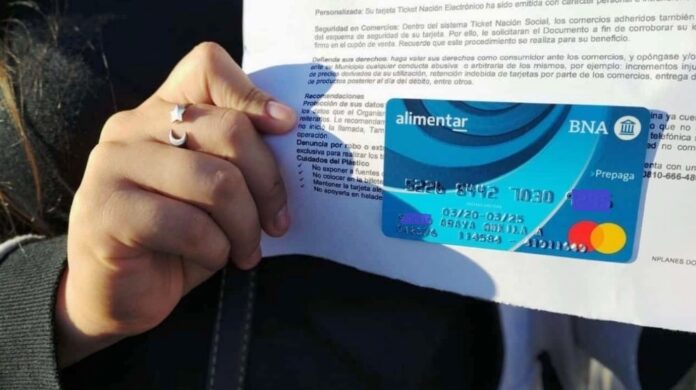 tarjeta Alimentar
